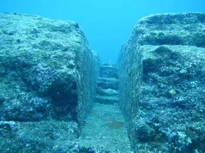 Ancient Japan underwater pyramid Walls