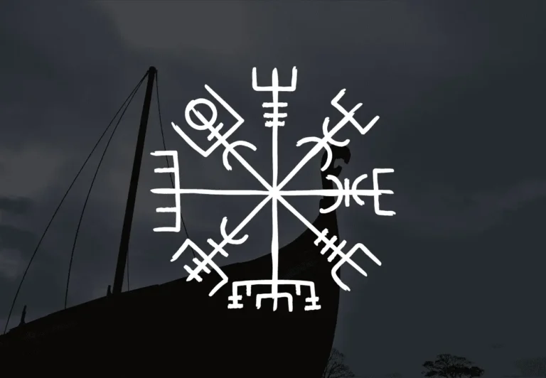 vegvìsir viking's compass and norse symbol